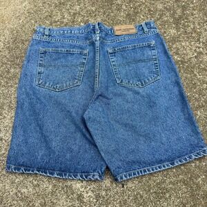 Vintage 90s Basic Equipment Denim Jorts Workwear Blue Size 38 (b4)